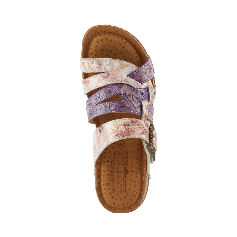 Top-down view of Spring Step Calamityjay Slide Sandal for women.