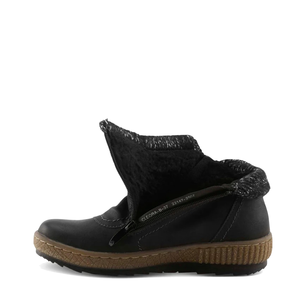 Side (left) view of Spring Step Cleora Side Zip Water Resistant Boot for women.