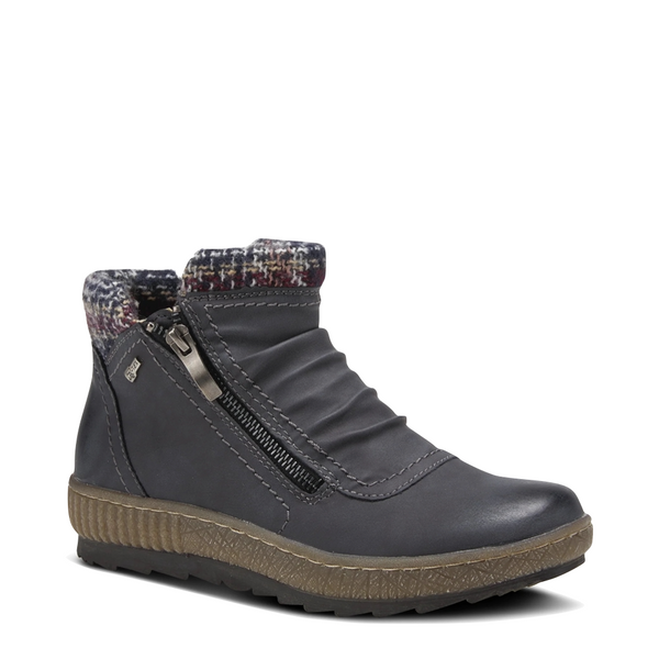 Spring Step Women's Cleora Side Zip Water Resistant Boot (Blue)