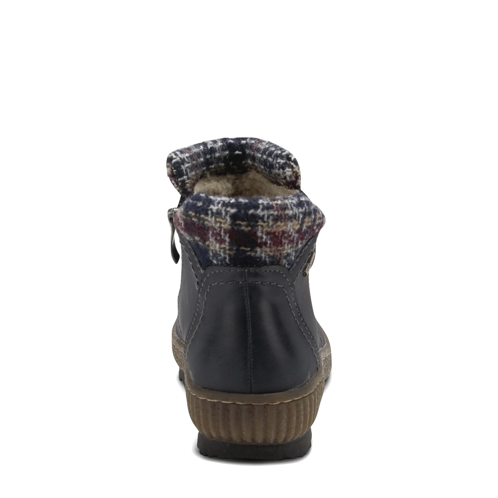 Spring Step Women's Cleora Side Zip Water Resistant Boot in Blue
