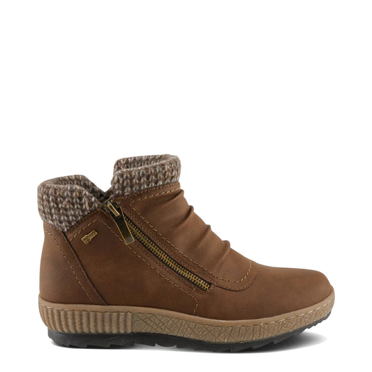 Side (right) view of Spring Step Cleora Side Zip Waterproof Boot for women.