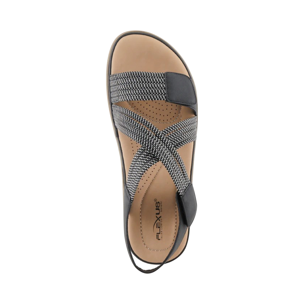 Top-down view of Spring Step Crossbeam Sandal for women.
