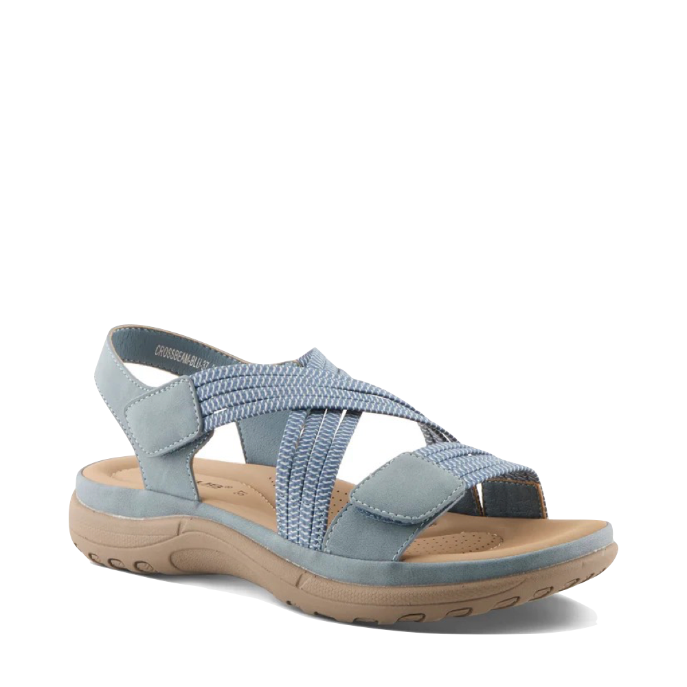 Toe view of Spring Step Crossbeam Sandal for women.