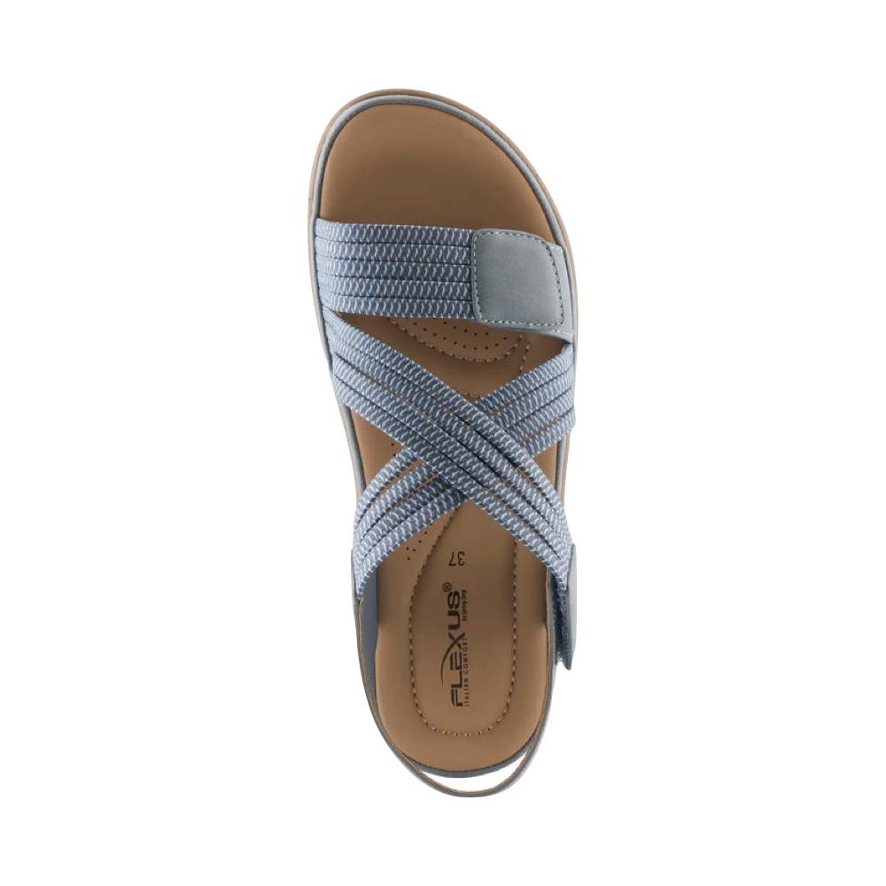 Top-down view of Spring Step Crossbeam Sandal for women.