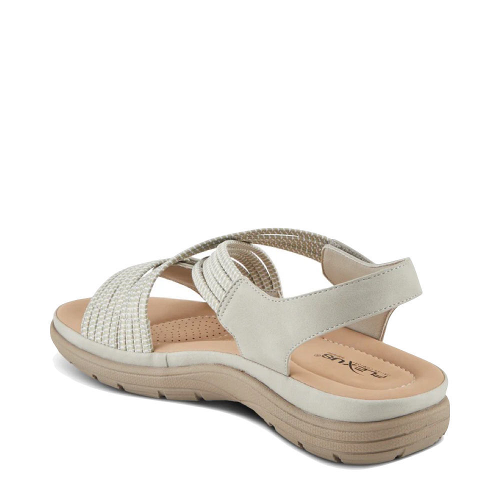 Heel view of Spring Step Crossbeam Sandal for women.