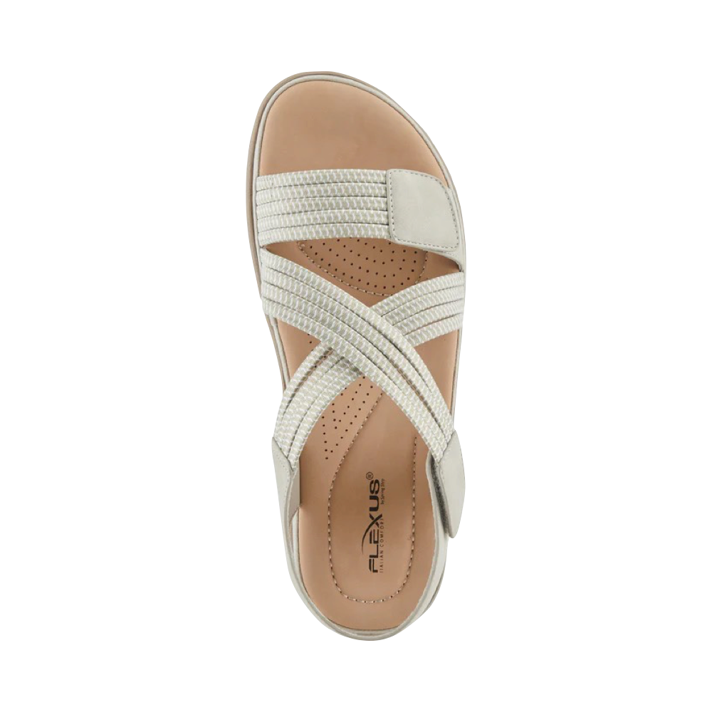 Top-down view of Spring Step Crossbeam Sandal for women.