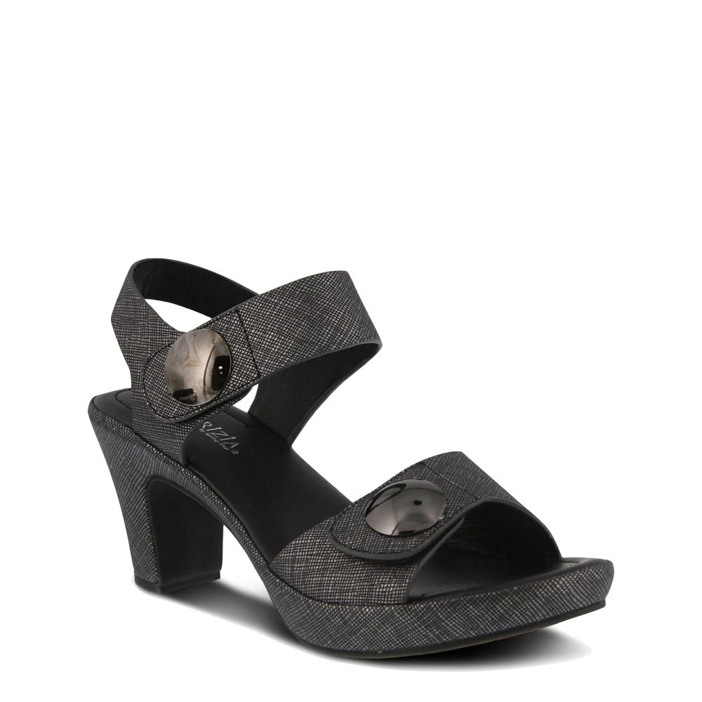 Spring Step Women s Dade Heeled Sandal Charcoal V A Bootery INC