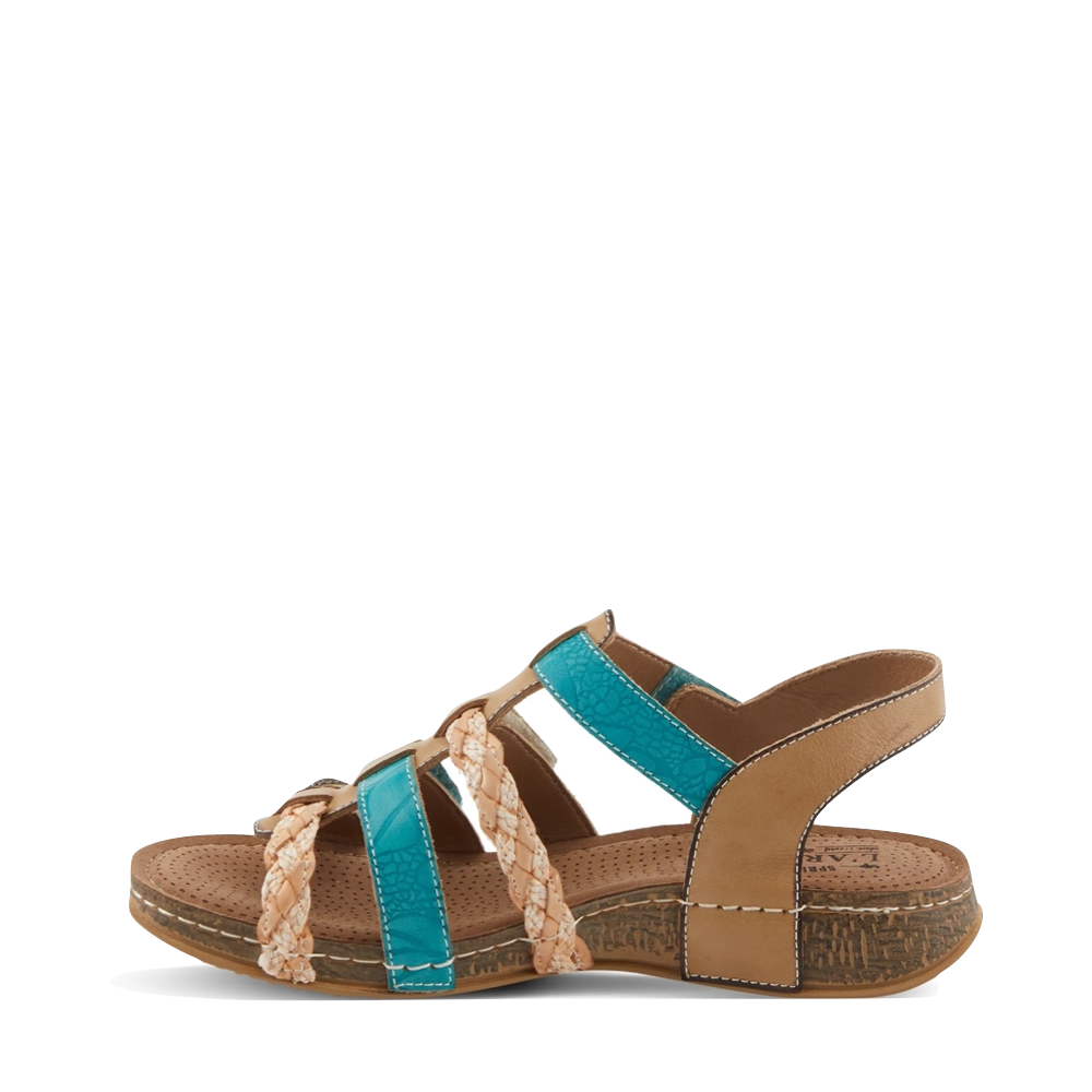 Side (left) view of Spring Step Delila Sandal for women.