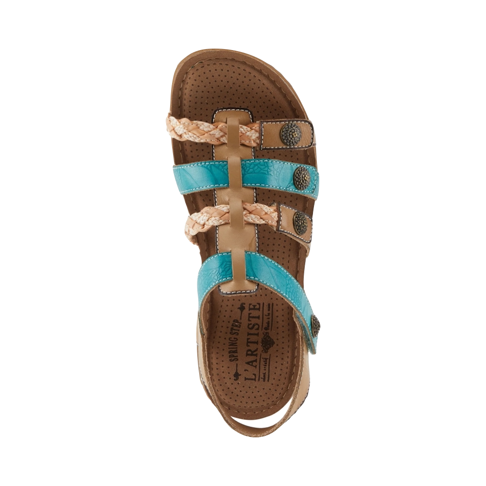 Top-down view of Spring Step Delila Sandal for women.