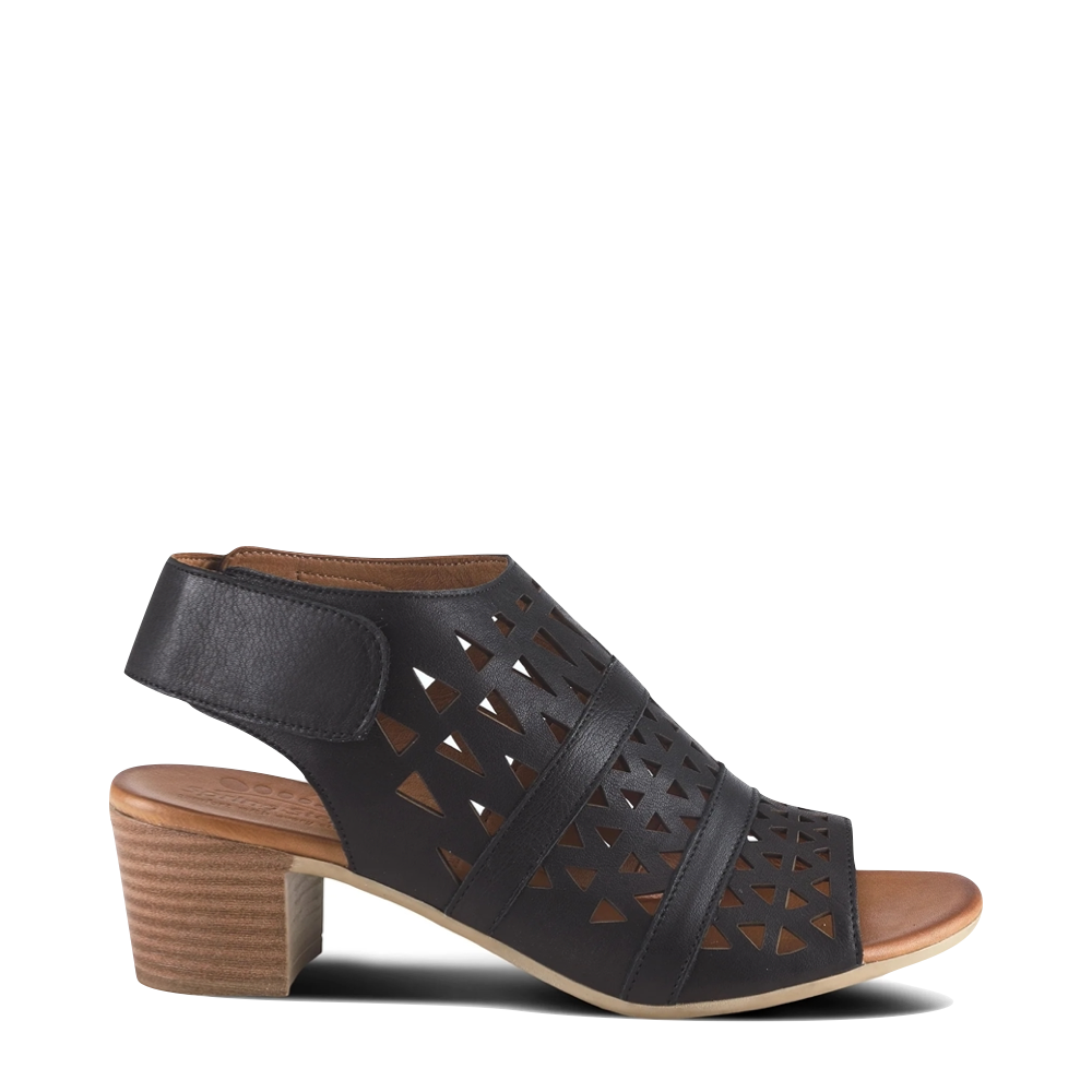 Side (right) view of Spring Step Dorotha Heeled Sandal for women.