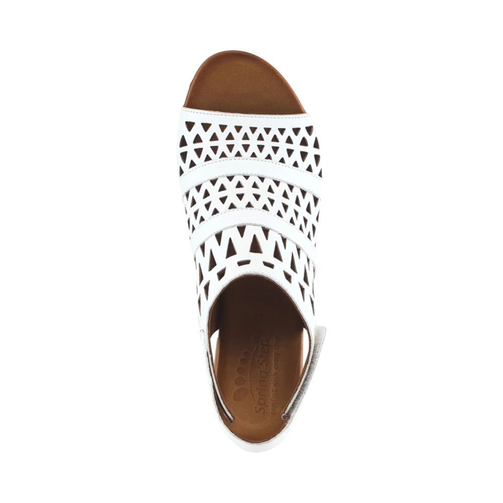 Top-down view of Spring Step Dorotha Heeled Sandal for women.