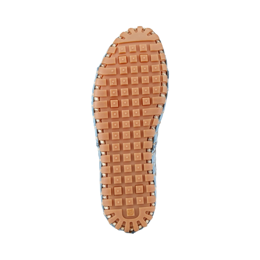Bottom view of Spring Step Flowerflow Perfed Flat for women.