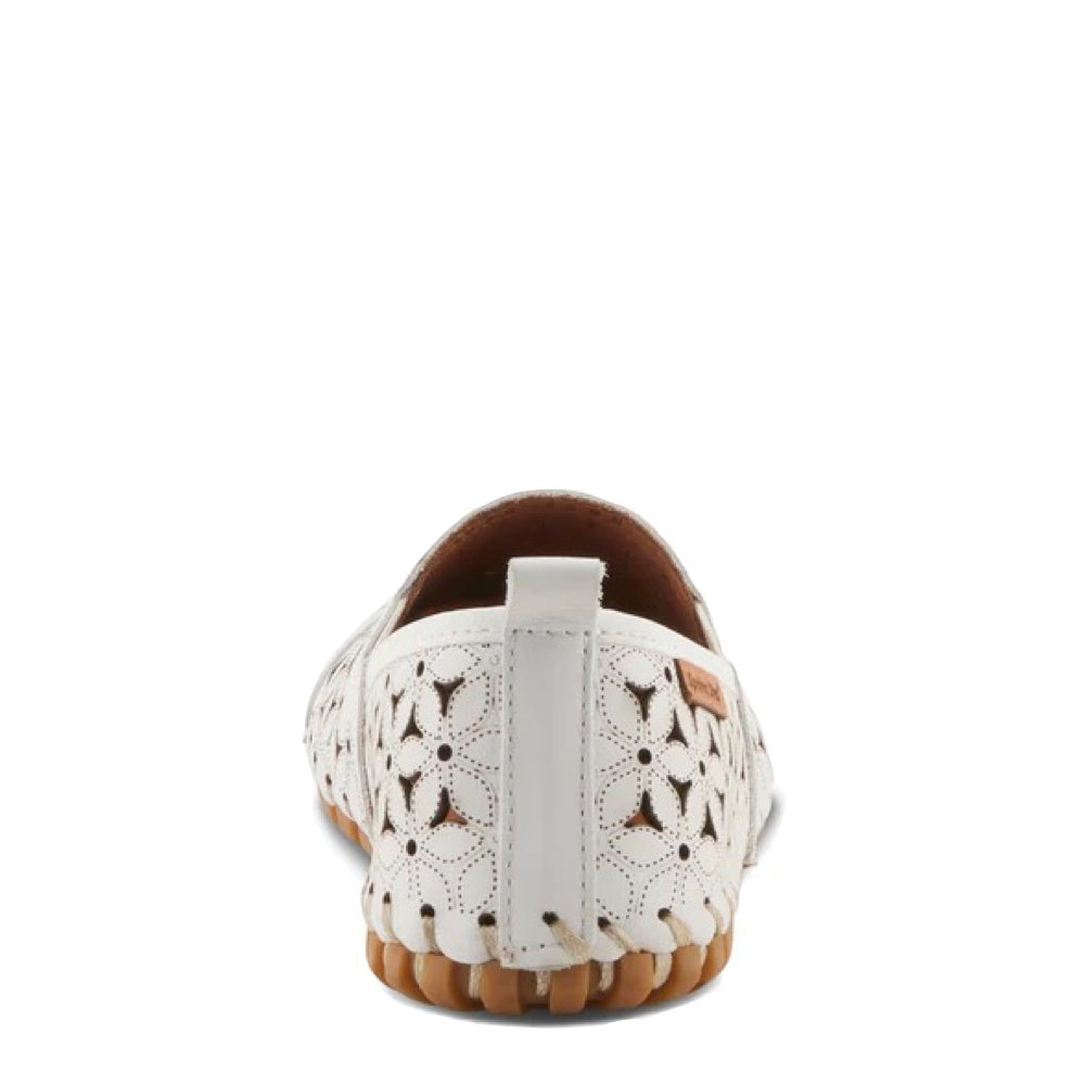Back view of Spring Step Flowerflow Slip On Flat for women.