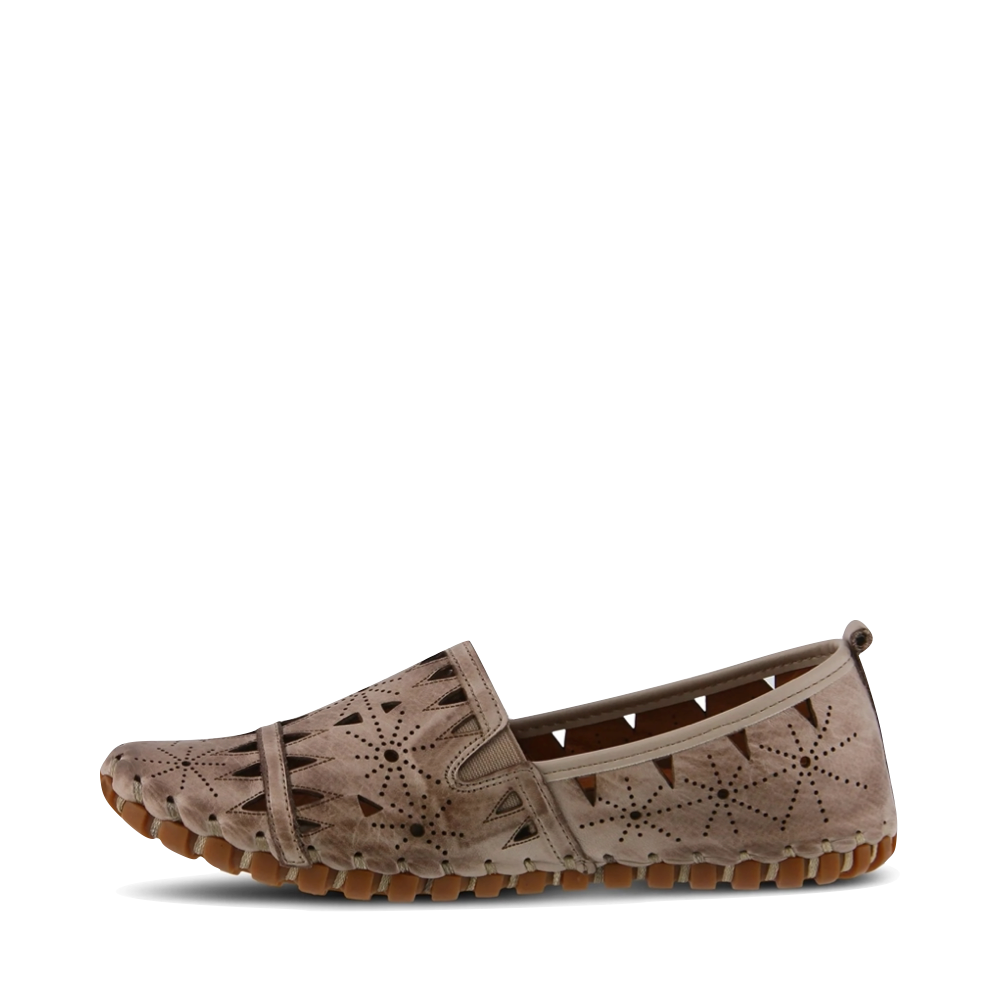 Side (left) view of Spring Step Fusaro Perfed Loafer for women.