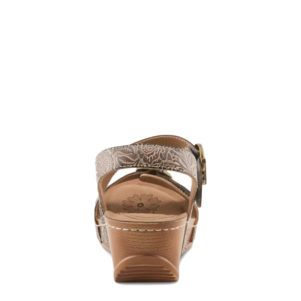 Back view of Spring Step Gottaget Wedge Sandal for women.