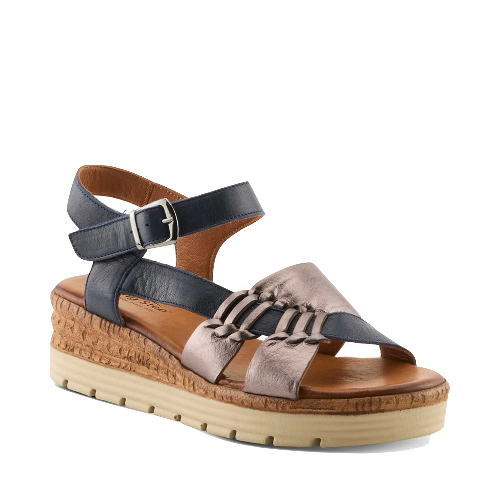 Toe view of Spring Step Kirra Wedge Sandal for women.