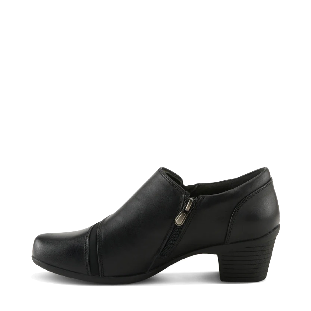 Side (left) view of Spring Step Klay Heeled Shootie for women.