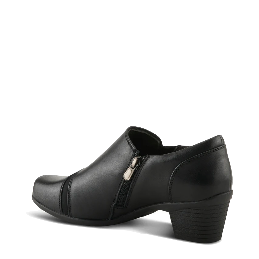 Heel view of Spring Step Klay Heeled Shootie for women.