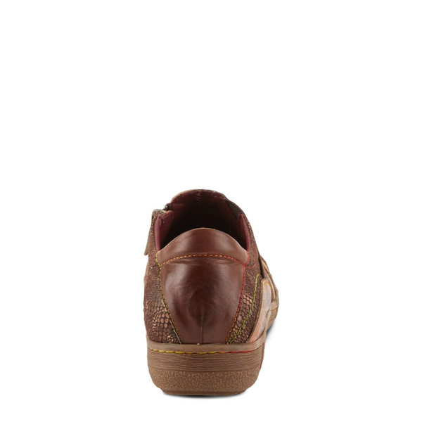 Spring Step Women's Lata Side Zip Slip On Shoe in Brown Multi