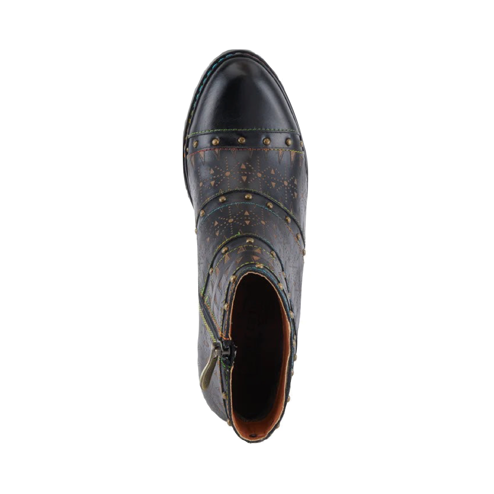 Top-down view of Spring Step Niobe Heeled Boot for women.