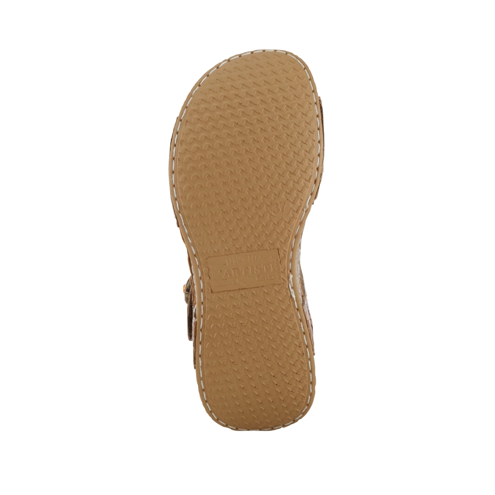 Bottom view of Spring Step Popular Adjustable Strap Sandal for women.