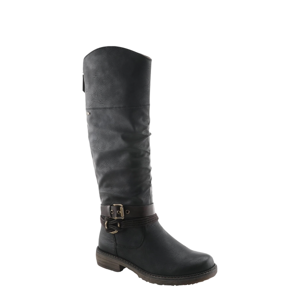 Spring Step Women's Relife Mangie Tall Water Resistant Back Zip Boot in Black