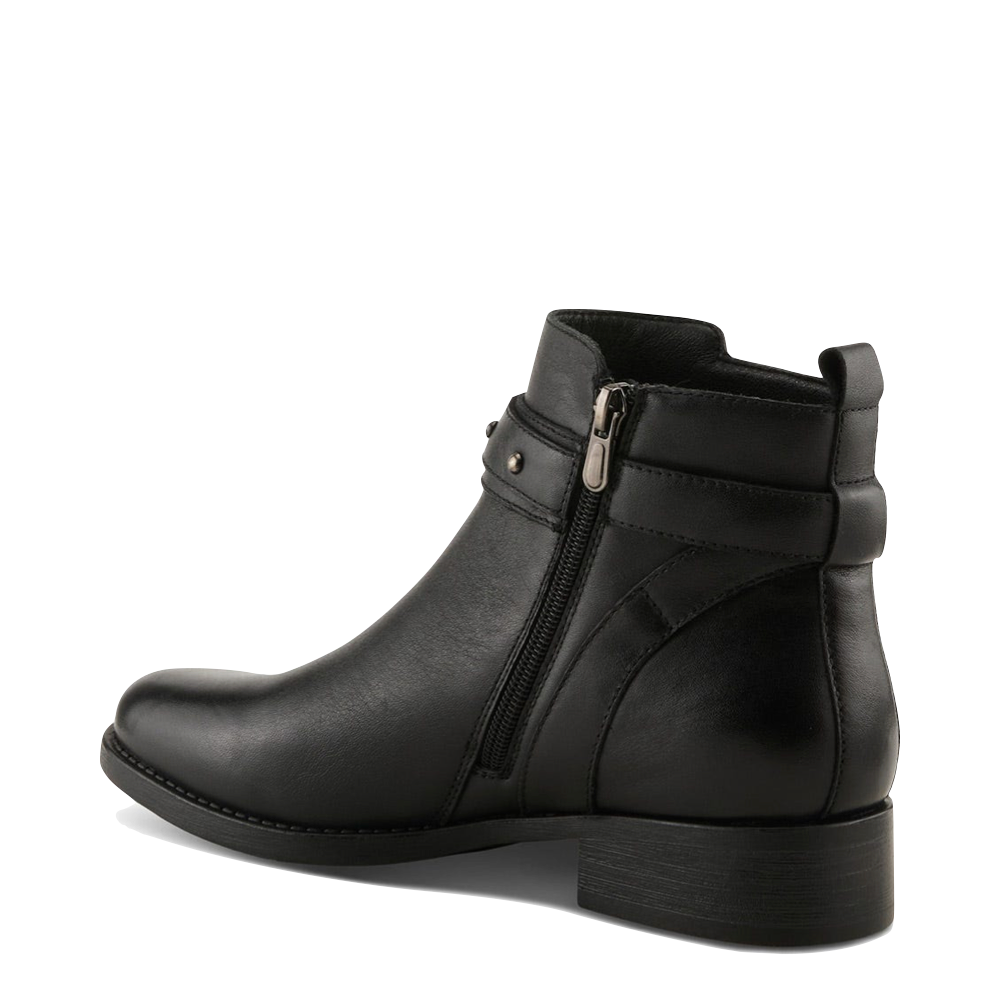 Heel view of Spring Step Shoeler Side Zip Ankle Boot for women.