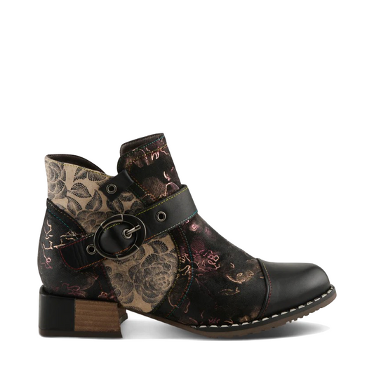 Side (right) view of Spring Step Sipperb Heeled Side Zip Boot for women.