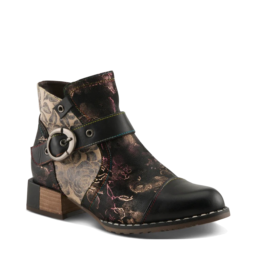 Toe view of Spring Step Sipperb Heeled Side Zip Boot for women.