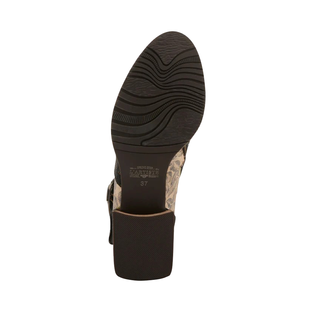 Bottom view of Spring Step Sipperb Heeled Side Zip Boot for women.