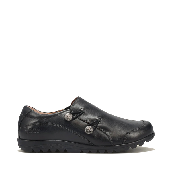 Taos Women's Blend Leather Slip On in Black