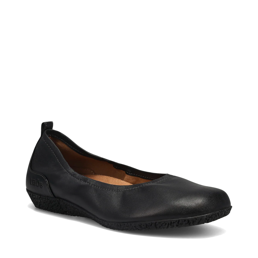 Toe view of Taos Chit Chat Leather Flat for women.