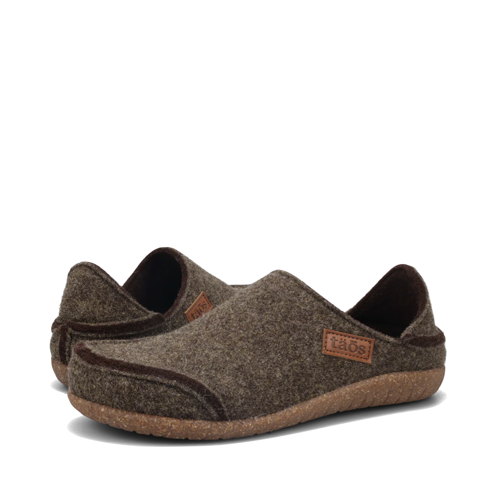 Toe and Heel view of Taos Convertawool Wool Slip On for women.