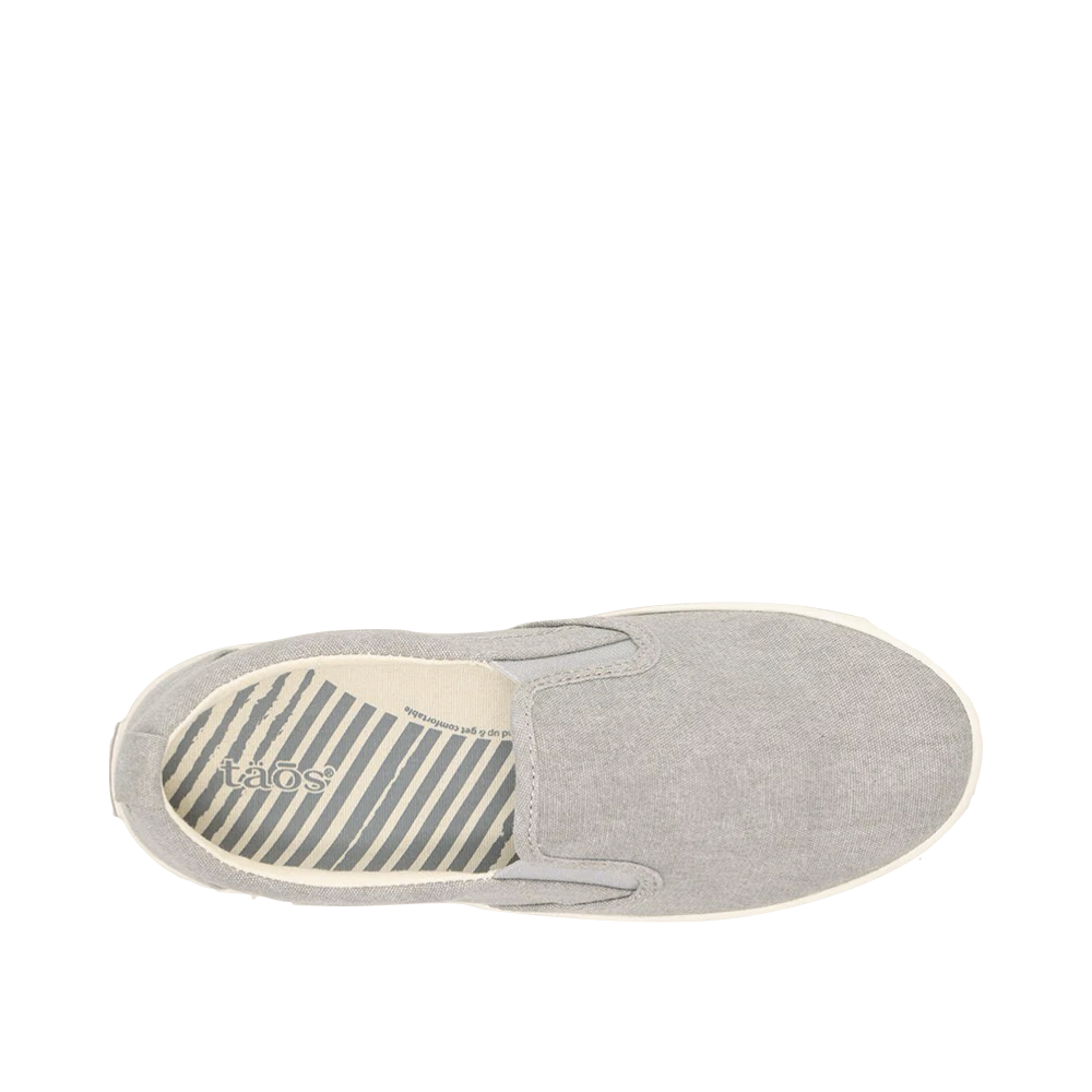 Top-down view of Taos Dandy Canvas Slip On Sneaker for women.