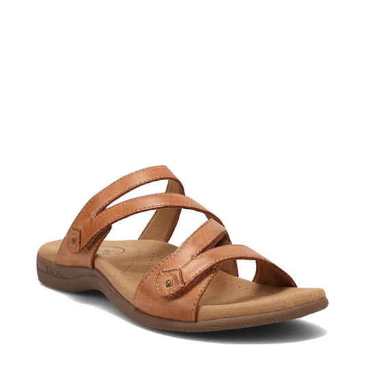 Toe view of Taos Double U Adjustable Strap Slide Sandal for women.