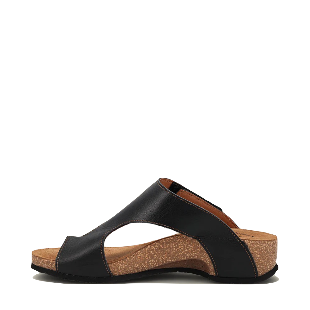 Side (left) view of Taos Loop Slide Thong Sandal for women.