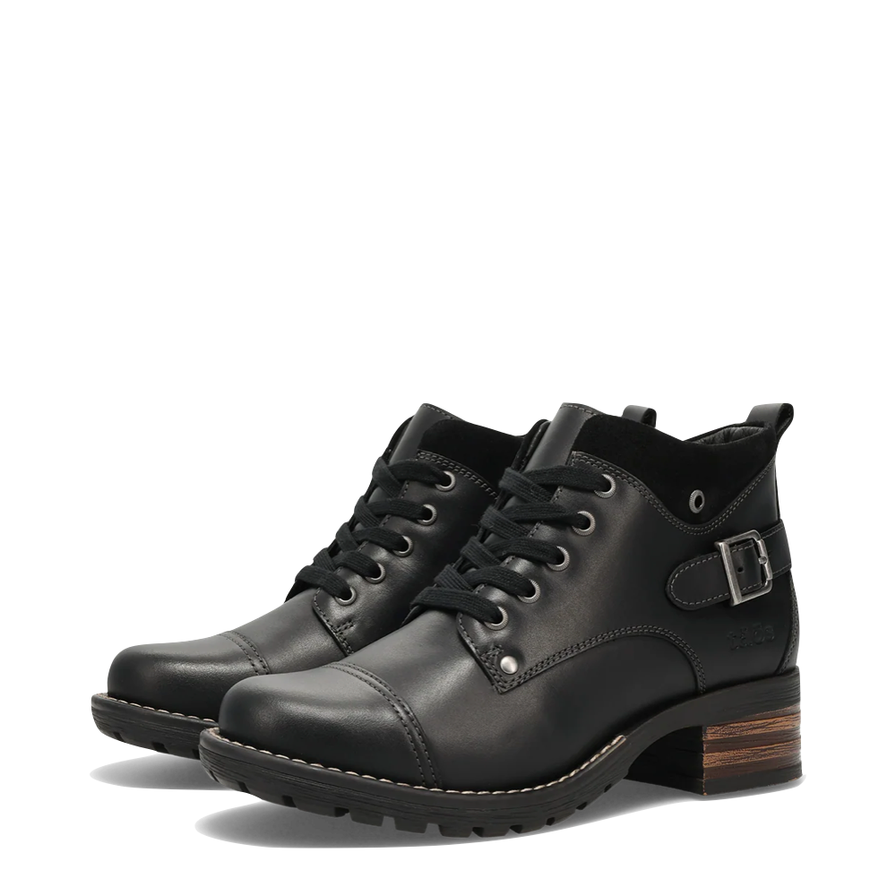 Toe view of Taos Mini Crave Side Zip Lace Boot for women.