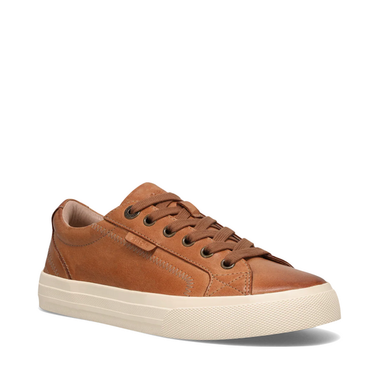 Toe view of Taos Plim Soul Lux Leather Sneaker for women.