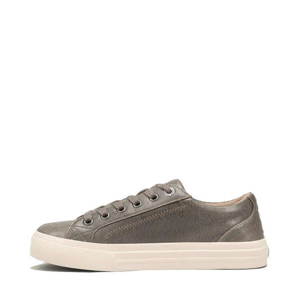 Taos Women's Plim Soul Luxe Leather Lace Sneaker in Olive Fatigue