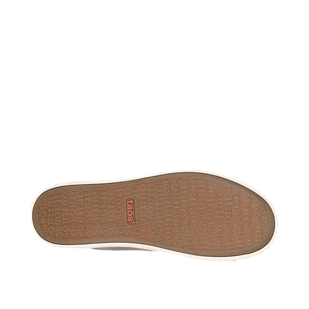 Bottom view of Taos Plim Soul Luxe Leather Lace Sneaker for women.