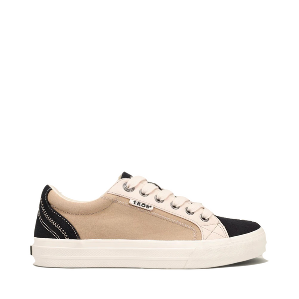 Taos Women's Plim Soul Two Tone Canvas Sneaker (Black/Tan)