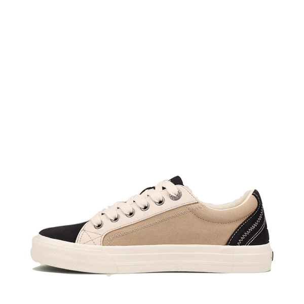 Taos Women's Plim Soul Two Tone Canvas Sneaker (Black/Tan)