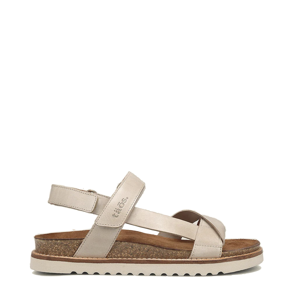 Side (right) view of Taos Sideways Sandal for women.