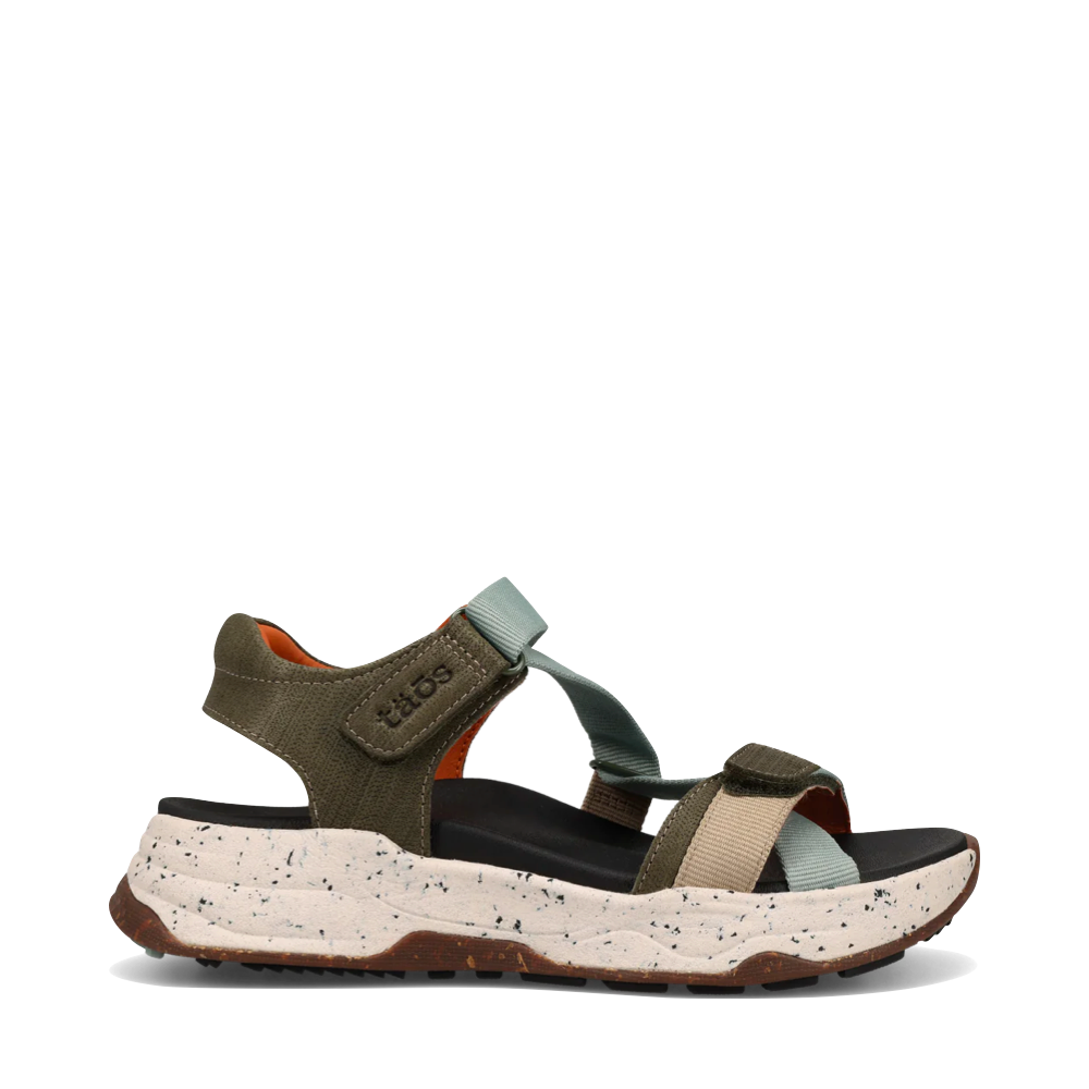 Side (right) view of Taos Super Z Sandal for women.