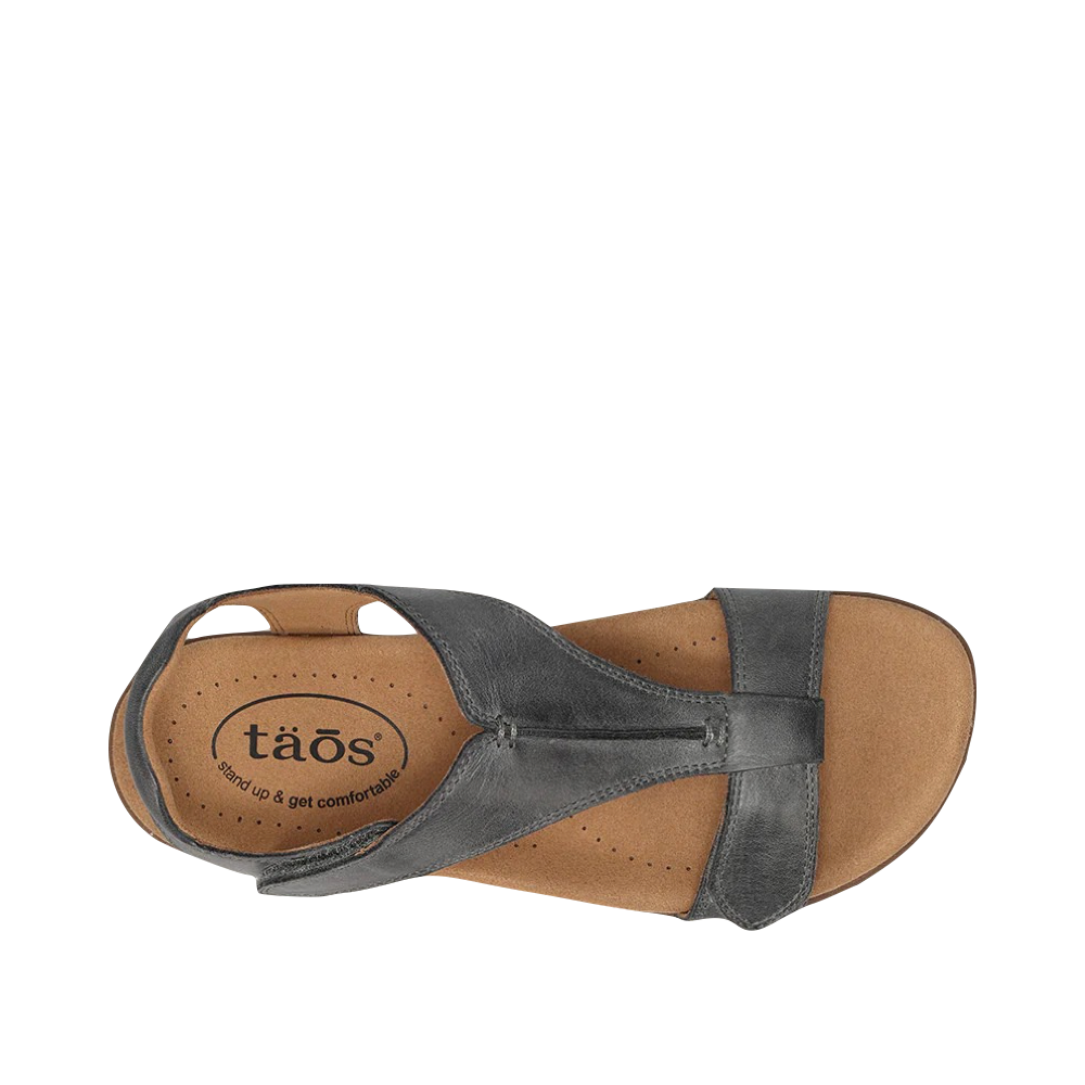 Top-down view of Taos The Show Sandal for women.