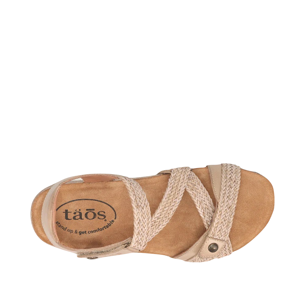 Top-down view of Taos Trulie Strap Sandal for women.