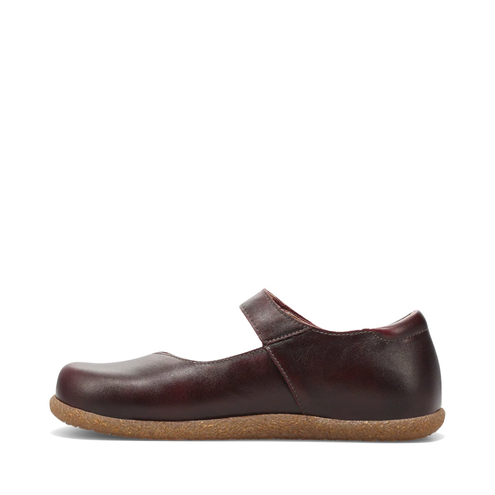 Side (left) view of Taos Ultimate Mary Jane Strap Shoe for women.