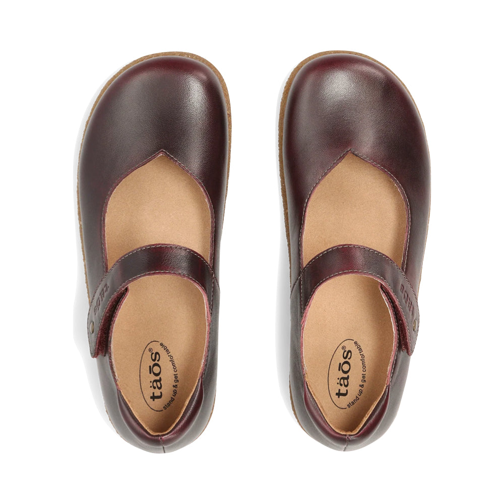 Top-down view of Taos Ultimate Mary Jane Strap Shoe for women.