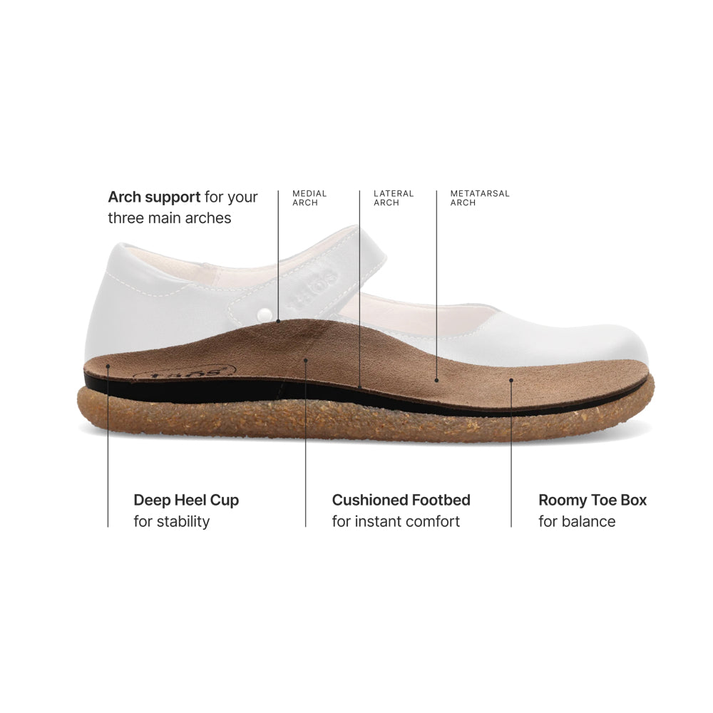 Detail view of Taos Ultimate Mary Jane Strap Shoe for women.