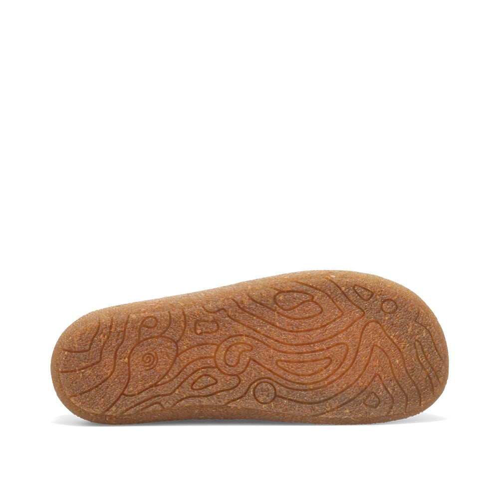 Bottom view of Taos Upside Leather Slip On Clog for women.